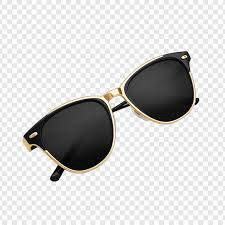 Gold and Black Keyhole Sunglasses